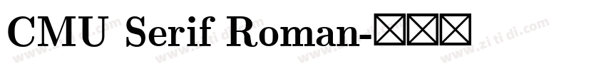CMU Serif Roman字体转换